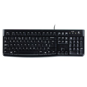 Logitech+K120+Business+Keyboard+Spill+Resistant++Low+Profile+Quiet+Keys+Black+920-002524