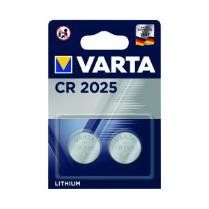 Varta+CR2025+Lithium+Coin+Cell+Battery+%282+Pack%29+06025101402