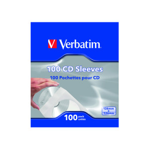 Verbatim+CD%2FDVD+Sleeves+Paper+%28100+Pack%29+49976