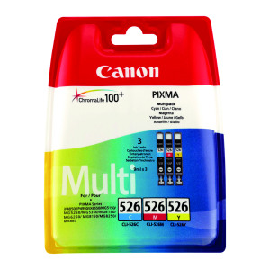 Canon+CLI-526+Inkjet+Cartridge+Multipack+Cyan%2FMagenta%2FYellow+4541B009