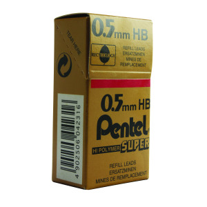 Pentel+0.5mm+HB+Mechanical+Pencil+Lead+%28Pack+of+144%29+C505-HB