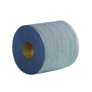 2Work+2-Ply+Centrefeed+Roll+500+Sheets+Blue+%28Pack+of+6%29+2W03010