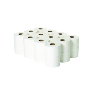 2Work+Micro+Twin+Toilet+Roll+2-Ply+White+125m+%28Pack+of+24%29+2W06439
