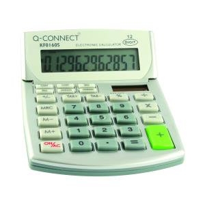 Q-Connect+Semi-Desktop+Calculator+12-Digit+KF01605
