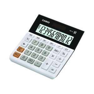 Casio+12-digit+Landscape+Basic+Function+Calculator+White+MH-12-WE-SK-UP