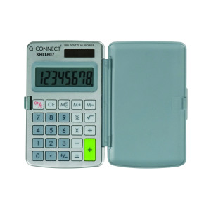 Q-Connect+8-Digit+Pocket+Calculator+Extra+Large+Display+99x58x6mm+KF01602