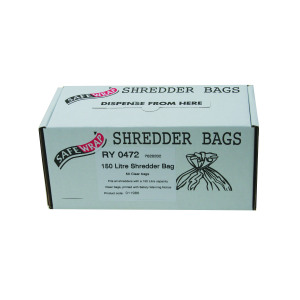 Safewrap+Shredder+Bag+150+Litre+%28Pack+of+50%29+RY0472
