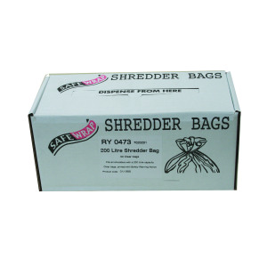 Safewrap+Shredder+Bag+200+Litre+%28Pack+of+50%29+RY0473