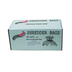 Safewrap+Shredder+Bag+250+Litre+%28Pack+of+50%29+RY0474