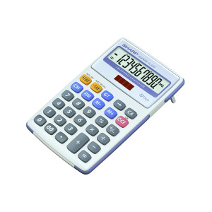 Sharp+White+and+Grey+10-Digit+Semi-Desktop+Calculator+EL334FB