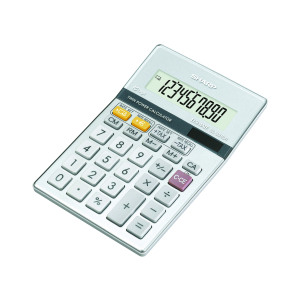 Sharp+Silver+10-Digit+Semi-Desktop+Calculator+EL-331ER