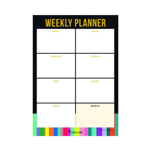 Collins+Edge+Rainbow+Weekly+Planner+Desk+Pad+60+Sheets+A4+ED14U3.99