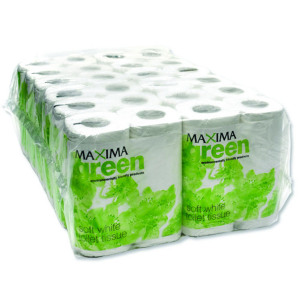 Maxima+Green+2-Ply+White+Toilet+Roll+200+Sheet+%2848+Pack%29+KMAX200G