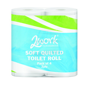 2Work+Luxury+3-Ply+Quilted+Toilet+Roll+170+Sheets+%28Pack+of+40%29+TQ4Pk