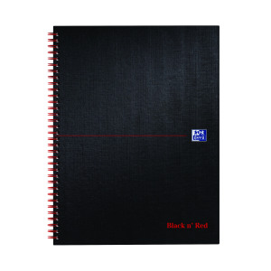 Black+n%26apos%3B+Red+Wirebound+Smart+Ruled+Hardback+Notebook+140+Pages+A4%2B+%28Pack+of+5%29+100080218