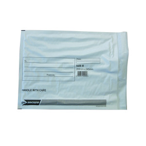 GoSecure+Bubble+Envelope+Size+8+Internal+Dimensions+260x345mm+White+%28Pack+of+50%29+KF71454