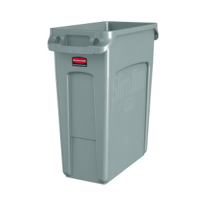Rubbermaid+Slim+Jim+Vented+Container+60L+Grey+3541-GRY%2FR001192
