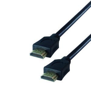 Connekt+Gear+HDMI+V2.0+4K+UHD+Connector+Cable+Male+to+Male+Gold+Connectors+2m+Black+26-70204k