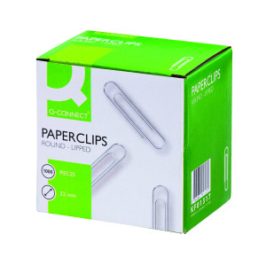 Q-Connect+Paperclips+Lipped+32mm+%28Pack+of+1000%29+KF01317