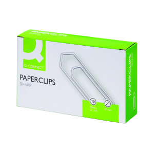 Q-Connect+Paperclips+No+Tear+32mm+%28Pack+of+1000%29+KF01312Q