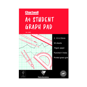 Chartwell+2%2F10%2F20mm+Graph+Pad+A4+50+Leaf+J34B