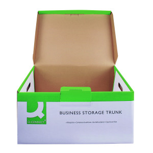 Q-Connect+Business+Storage+Trunk+Box+W374xD540xH245mm+White+%28Pack+of+10%29+KF21663