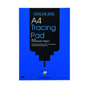 Clairefontaine+Goldline+Professional+Tracing+Pad+90gsm+A4+50+Sheets+GPT1A4