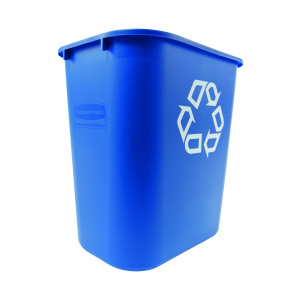 Rubbermaid+Wastebasket+Recycling+Medium+26L+Blue+FG295673BLUE