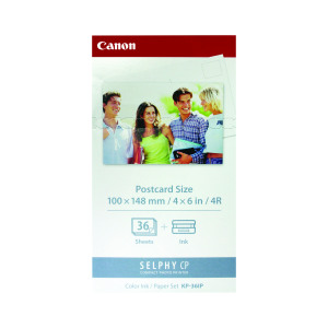 Canon+KP-36IP+Colour+Inkjet+Cartridge+and+100x148mm+Paper+Set+36+Sheets+7737A001
