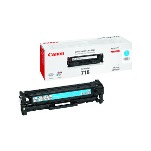 Canon+718C+Toner+Cartridge+Cyan+2661B002