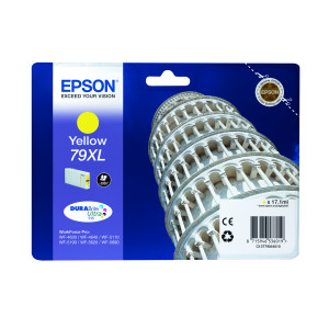 Epson+79XL+Ink+Cartridge+DURABrite+Ultra+Ink+High+Yield+Tower+of+Pisa+Yellow+C13T79044010