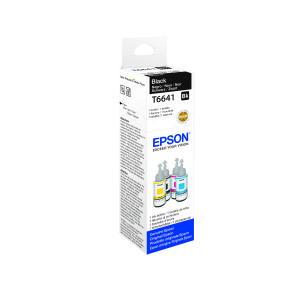 Epson+664+Ink+Bottle+EcoTank+70ml+Black+C13T664140