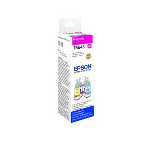 Epson+664+Ink+Bottle+EcoTank+70ml+Magenta+C13T664340