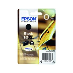 Epson+16XL+Ink+Cartridge+DURABrite+Ultra+HY+Pen%2FCrossword+Black+C13T16314012