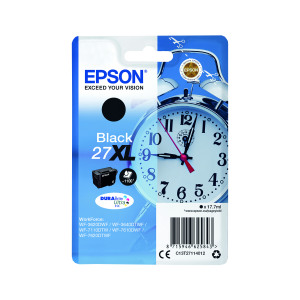 Epson+27XL+Ink+Cartridge+DURABrite+Ultra+High+Yield+Alarm+Clock+Black+C13T27114012
