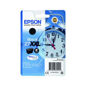 Epson+27XXL+Ink+Cartridge+DURABrite+Ultra+Extra+High+Yield+Alarm+Clock+Black+C13T27914012