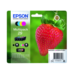 Epson+29+Home+Ink+Cartridge+Claria+Multipack+Strawberry+CMYK+C13T29864012