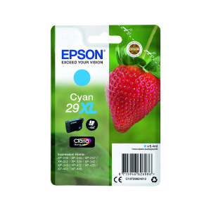 Epson+29XL+Home+Ink+Cartridge+Claria+High+Yield+Strawberry+Cyan+C13T29924012