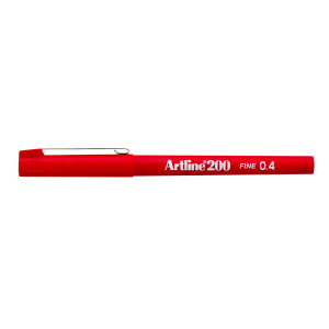 Artline+200+Fineliner+Pen+Fine+Red+%2812+Pack%29+A2002