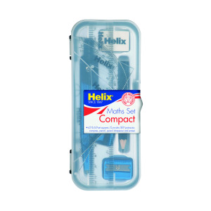 Helix+Maths+Set+Handy+Plastic+Case+%28Pack+of+12%29+A54000
