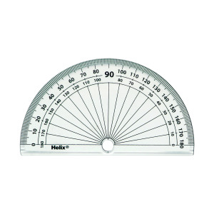 Helix+10cm+180+Degree+Protractor+Clear+%28Pack+of+50%29+H02040
