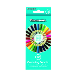 Classmaster+Colouring+Pencils+Assorted+%28Pack+of+12%29+CPW12