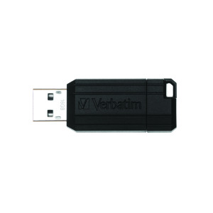 Verbatim+16GB+Black+Pinstripe+USB+Drive+49063