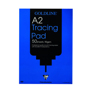 Clairefontaine+Goldline+Professional+Tracing+Pad+90gsm+A2+50+Sheets+GPT1A2