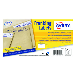 Avery+Franking+Label+140x38mm+2+Per+Sheet+White+%28Pack+of+1000%29+FL01