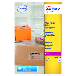 Avery+Laser+Label+99.1x67.7mm+8+Per+Sheet+Clear+%28Pack+of+200%29+L7565-25