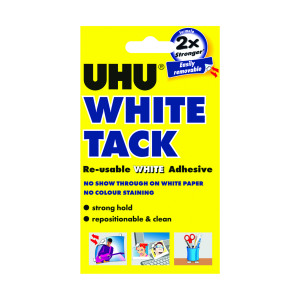 UHU+White+Tack+50g+%28Pack+of+12%29+42196
