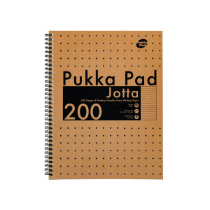 Pukka+Pad+Kraft+Jotta+Notebook+A4+%28Pack+of+3%29+9565-KRA
