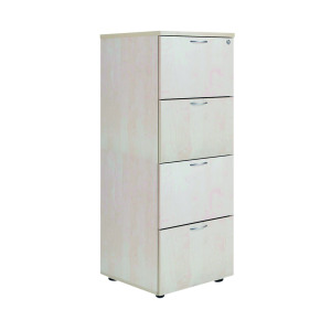 Jemini+4+Drawer+Filing+Cabinet+464x600x1365mm+Maple+KF71960