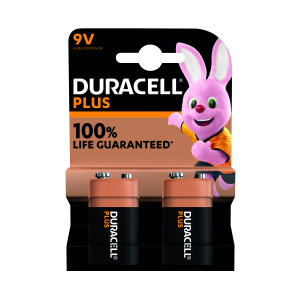 Duracell+Plus+9V+Battery+Alkaline+100%25+Life+%28Pack+of+2%29+5011416
